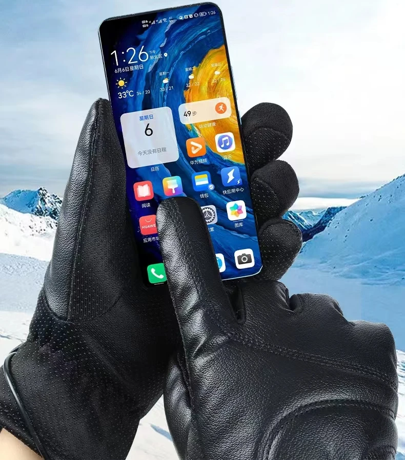 Waterproof  Heated Gloves Winter Sports Touch Screen Riding Motorcycle Mittens Warm Electric Heating Portable heated gloves
