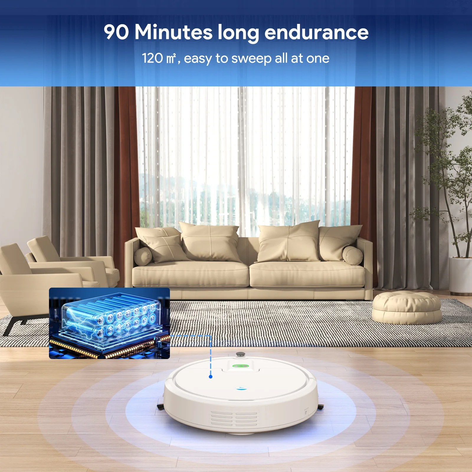 Commercial Robot Vacuum Cleaner Auto Robot Vacuum  Self-charging Robo Vacuum Cleaner for Pet Hair
