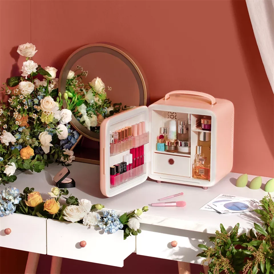 Donlim 9L Led Constant Temperature Heating Beauty Skincare Cosmetic Beauty Refrigerator Mini Fridge