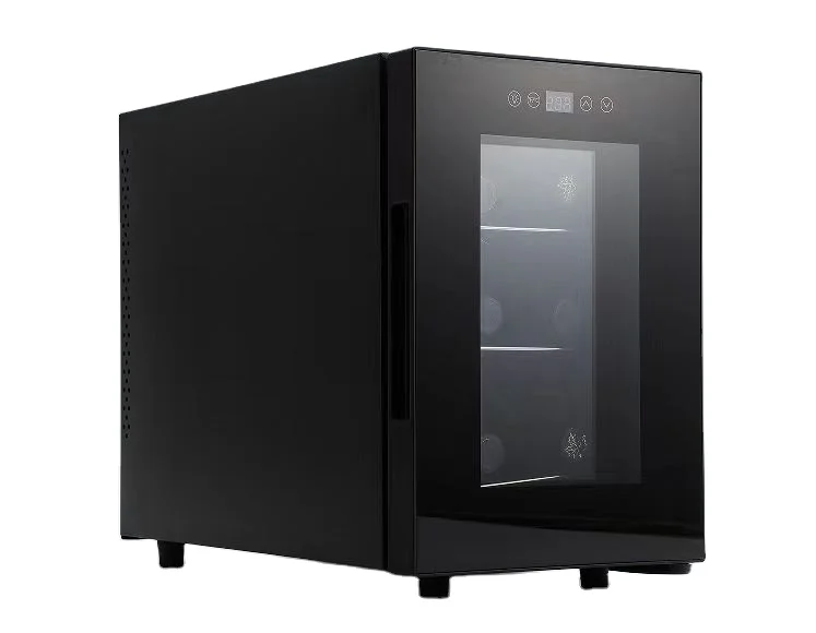 6 Bottles Electronic Small Wine Cooler Single Zone Wine Chiller 13L Hot Sell Red Wine Fridge Refrigerator