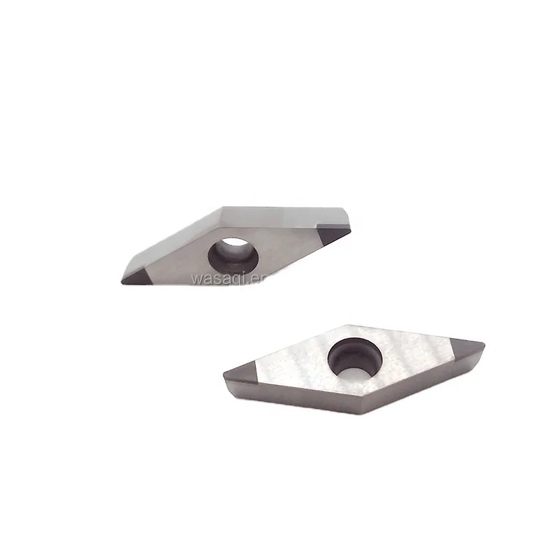 WSQ PCD Diamond Inserts VCGT160404,  PCD Inserts For Aluminum Processing
