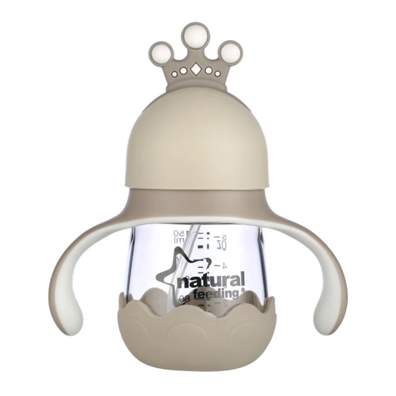 Factory Factory Glass Bottle Wide-bore Quick Flush Baby Bottle Anti-colic Newborn Milk Bottle Baby Feeding