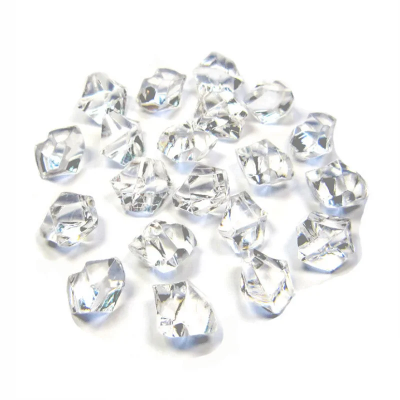 500pcs Pack Colorful Acrylic Ice Cube Decoration Acrylic Simulated Ice Cube Acrylic Stone Ornaments