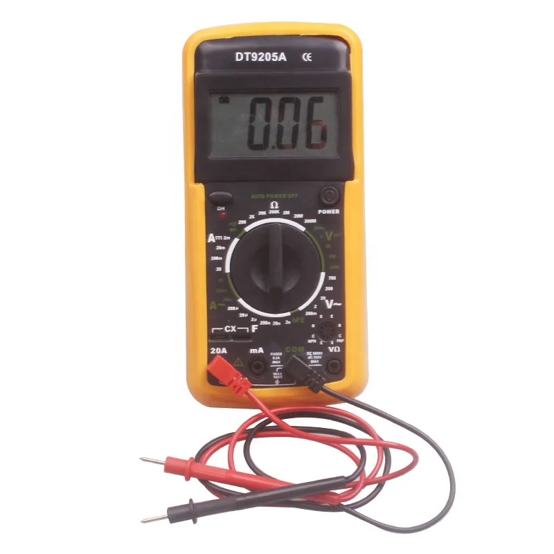 Orange Handheld GM9205A Digital Display Multimeter with Quality Assurance