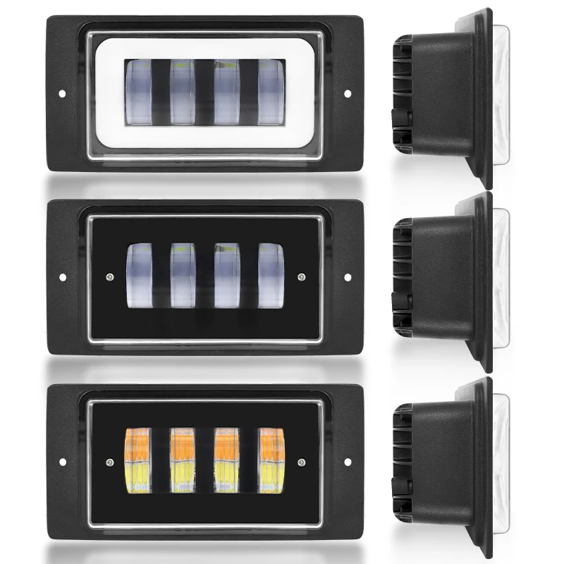 4x6 Led fog lamp 6 inch lens lada fog driving lamp Led light bars off road lamp 4x4 40w lens focos faros led lights for car