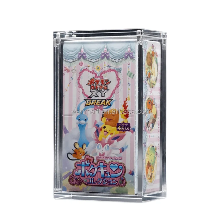 Акриловый Магнитный чехол для Pokemon TCG Card Pack витрина бустер