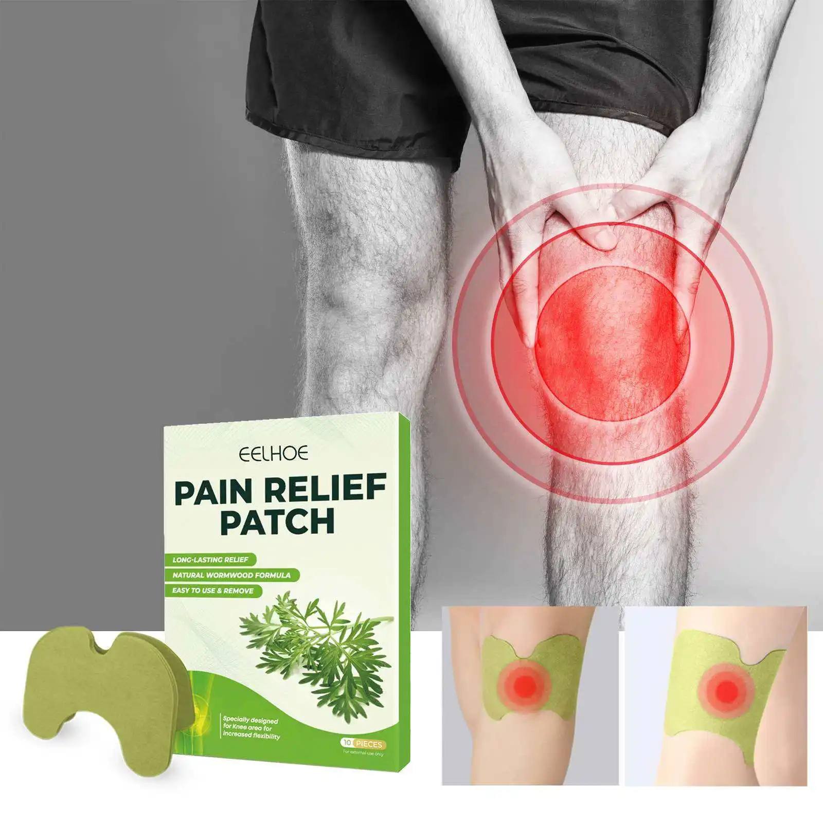 Trending Products 2023 Wormwood Pain Relief Patch To Relieve Joint Lumbar Vertebra Cervical Knee Leg Bone Pain Health Care Patch