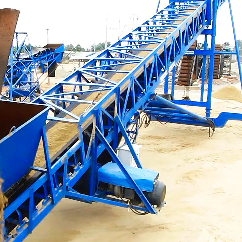 
Philippines Patented 30m X 1.2m Belt Mobile Conveyor With One Year Warranty 