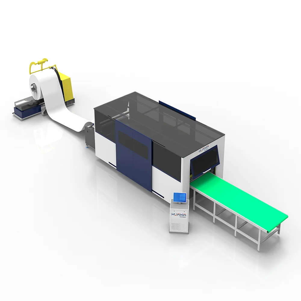 Automatical Loading Metal Coil Feeding Fiber Laser Cutting Machine with Whole Production Line