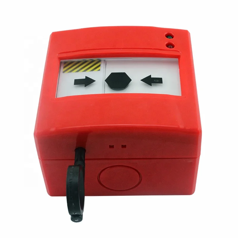 Resetteable manual call point fire panic alarm push button