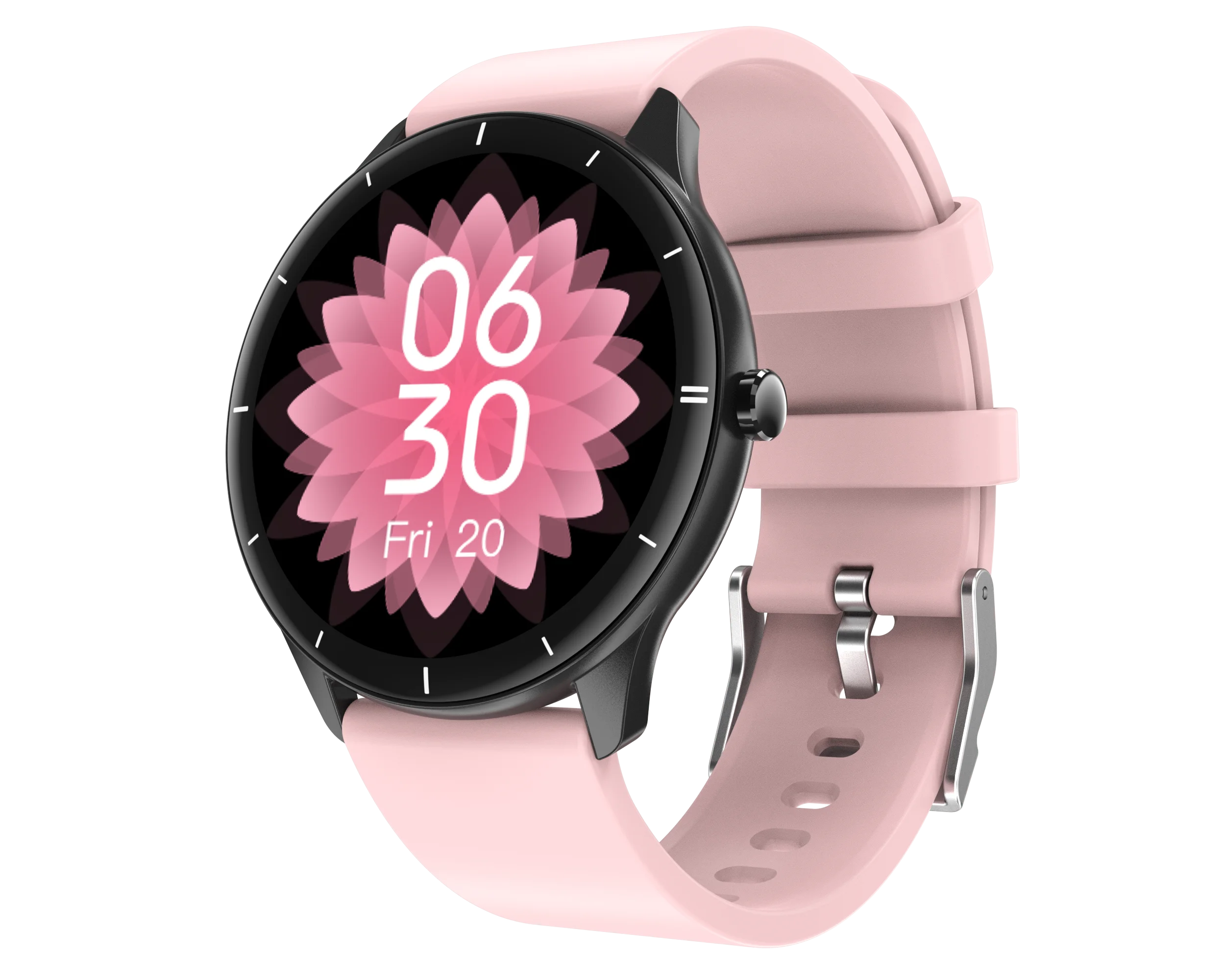 Q21 Stylish Women Smart Watch Round Screen Smartwatch For Girl Heart Rate Monitor Compatible For Android And IOS