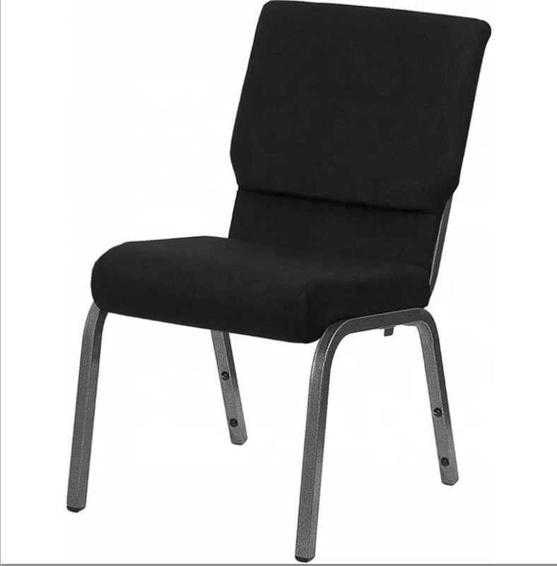 Металлический соединенный крючок, Штабелируемый дизайн логотипа, скамья для залов, церковный стул с сумкой для книг