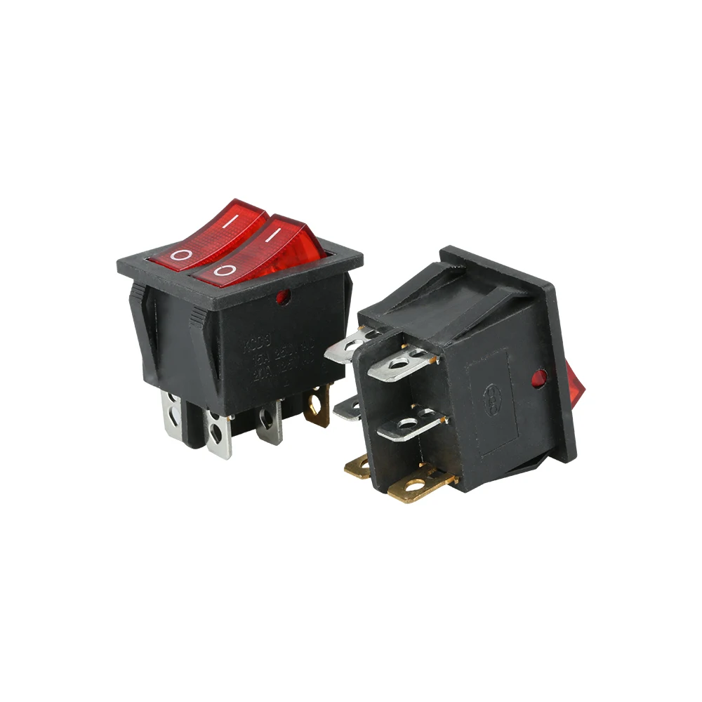 double pole rocker switches up to 16a 250v
