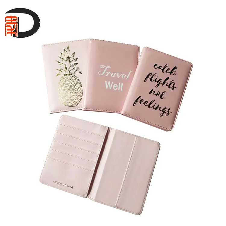 cheap price customised pattern printing leather cover case for a passport