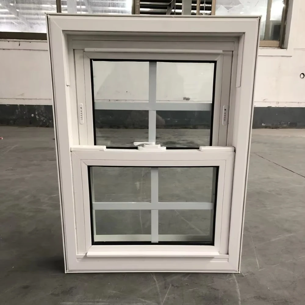 Factory American Sash Window Vertical Double Glass Window Double Hung Window With Tilt