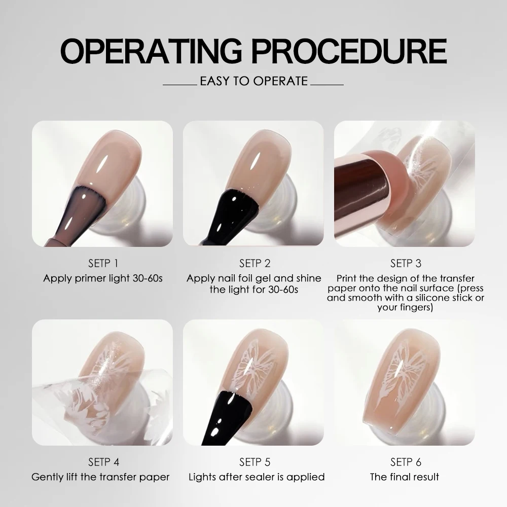 CHAORY  15ml Professional Starry Sky Transfer Nail Gel Wholesale for Nail Art Transfer Foil Stickers nail foil gel polish