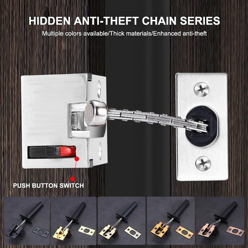 Concealed Door Chain Door Chain Bolt Buy High Security Chain Locks Door Guard For Hotel
