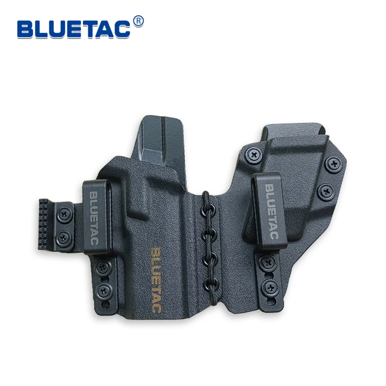 Тактическая кобура Bluetac для пистолета IWB приспособление переноски внутренняя поясная лента Kydex регулируемый чехол
