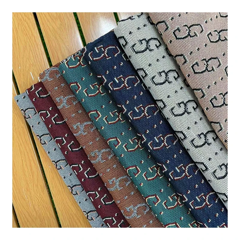 Quick custom yarn-dyed fabric tapestry fabrics for clothing gobelin bag and sofa blanket