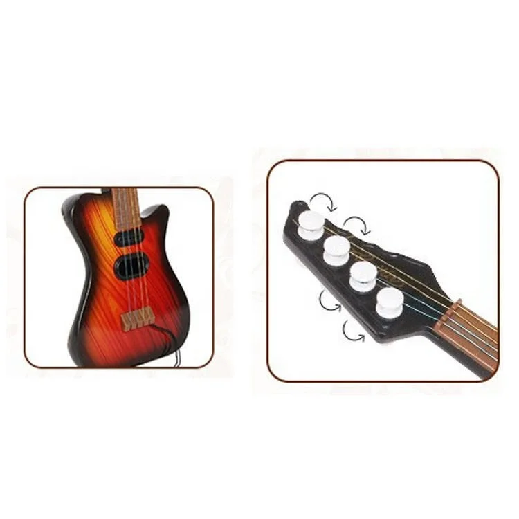 Samtoy 42CM British Style Educational Classic Learning Toys Musical Instrument Rock Guitar Toy For Kids