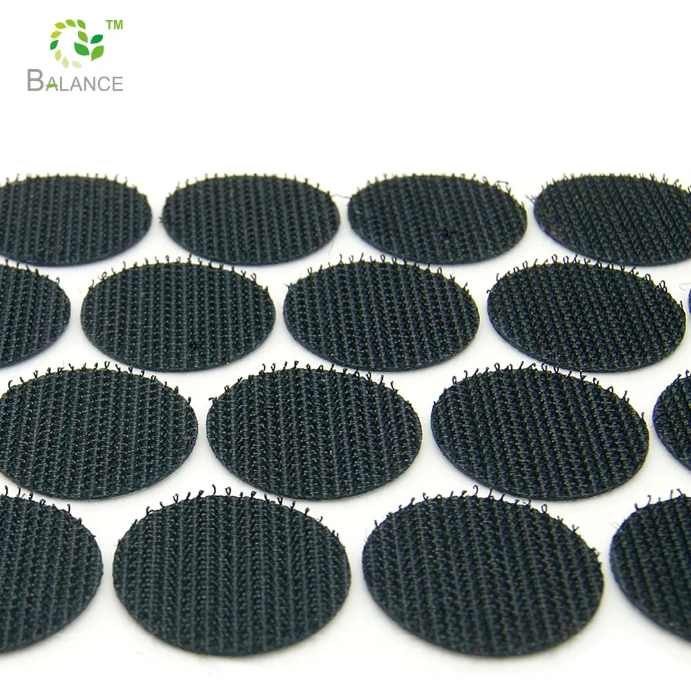 Self adhesive hook loop dots magisches klebeband fastener adhesive hook and loop circles