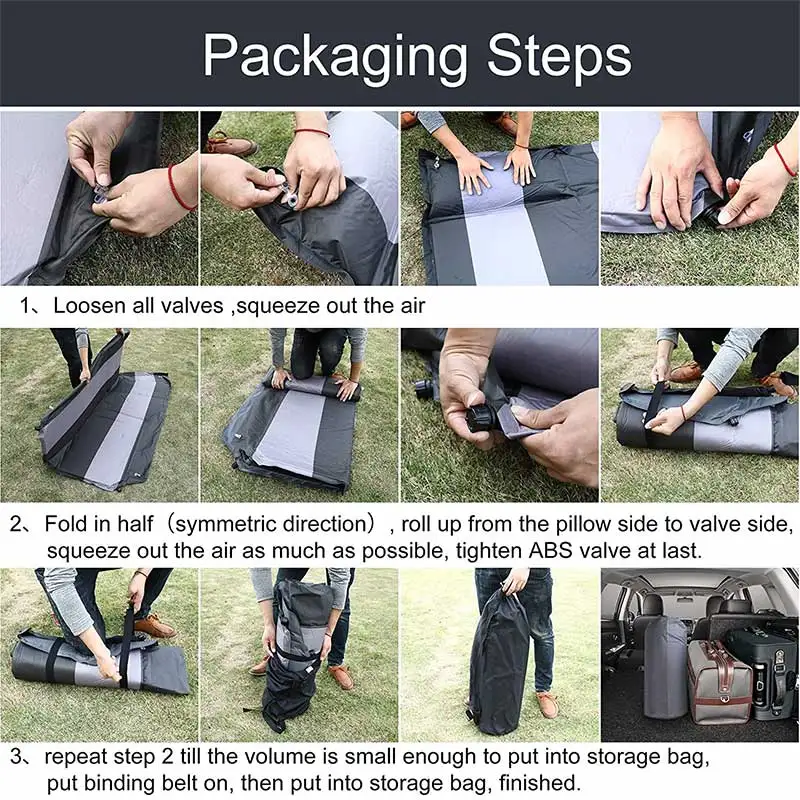 Camping Travel Sleeping Pad Self inflating Suv Sleeping Mat Air Bed Car Mattress For Car mat