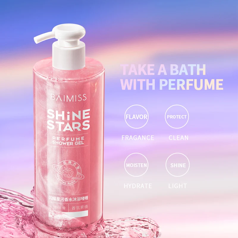 BAIMISS Niacinamide Shower Gel Organic Moisturizing Whitening Shower Gel Perfumes