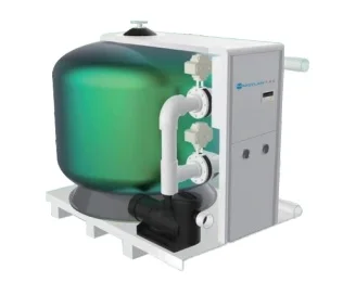 The latest swimming pool water treatment equipment is simple to install a pool filter that does not occupy space