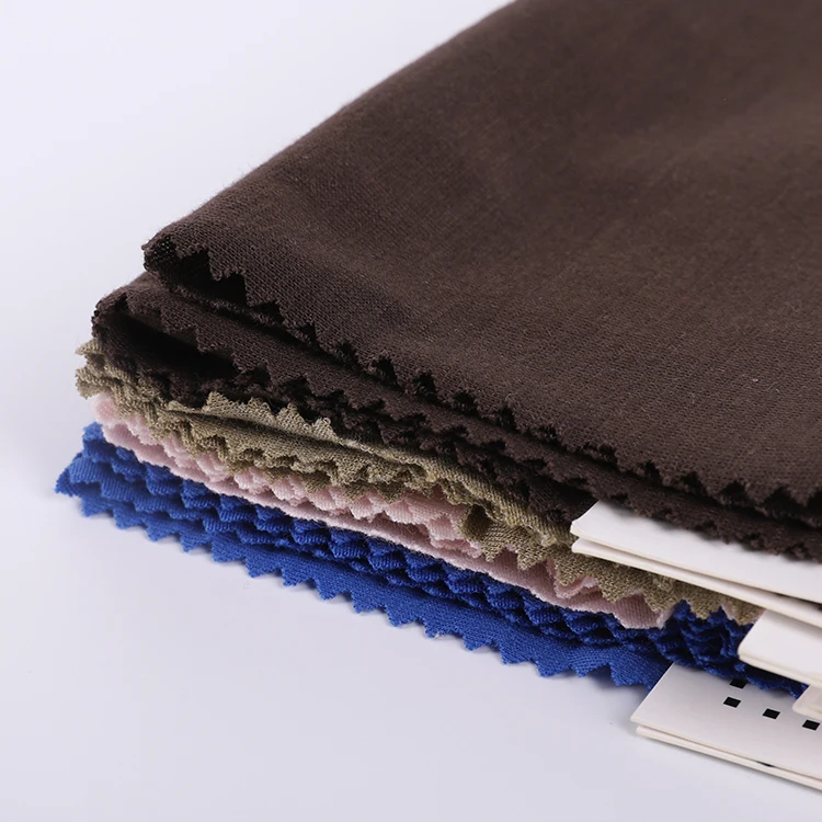 
High Quality Stretch Soft Plain 65%Poly 35%Rayon Viscose Knitting Jersey Fabric For Garment 