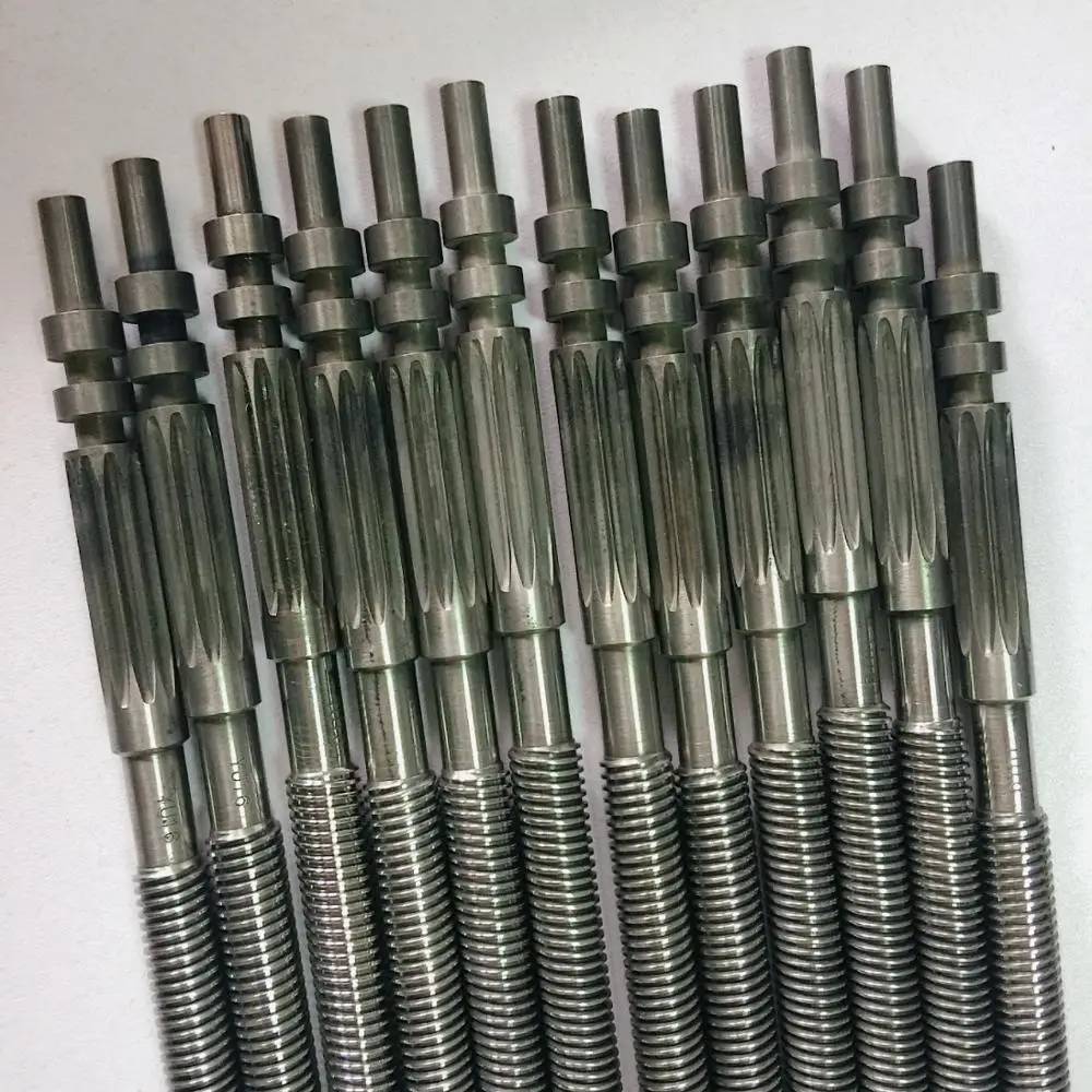 Zipper teeth coiling machine accessories screw