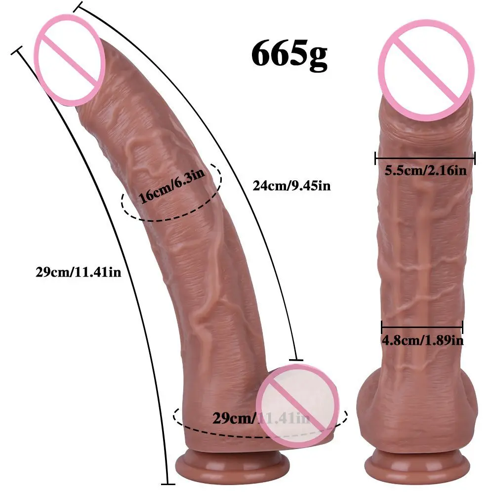 Realistic Dildo Soft Silicone Huge Penis With Suction Cup Sex Toys For Woman Anal Masturbation Vibrator
