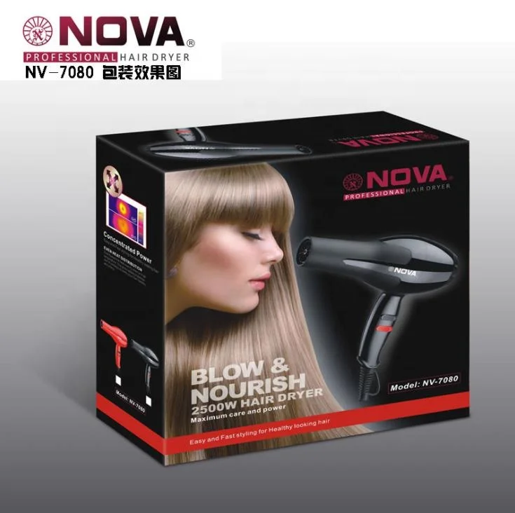 NOVA 7080 hot selling  Power Hot and Cold Wind Professional fast drying blow dryer