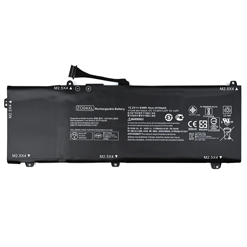 Wholesale 64Wh laptop battery ZO04XL For HP ZBook Studio G3 G4 Mobile Workstation notebook battery ZO04XL