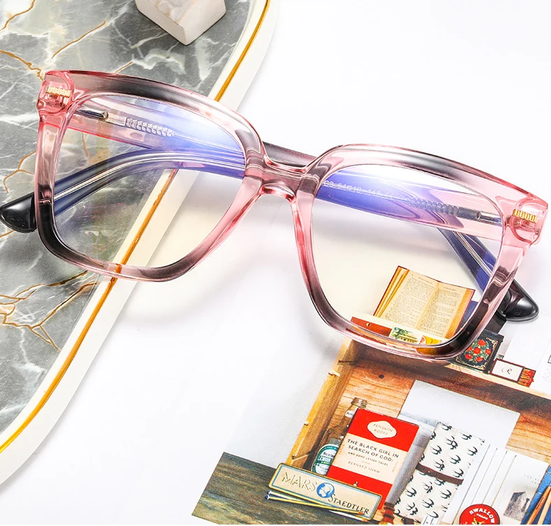 wholesale fashion women stylish colorful eyeglasses anti blue light blocking optical frames eyeglasses