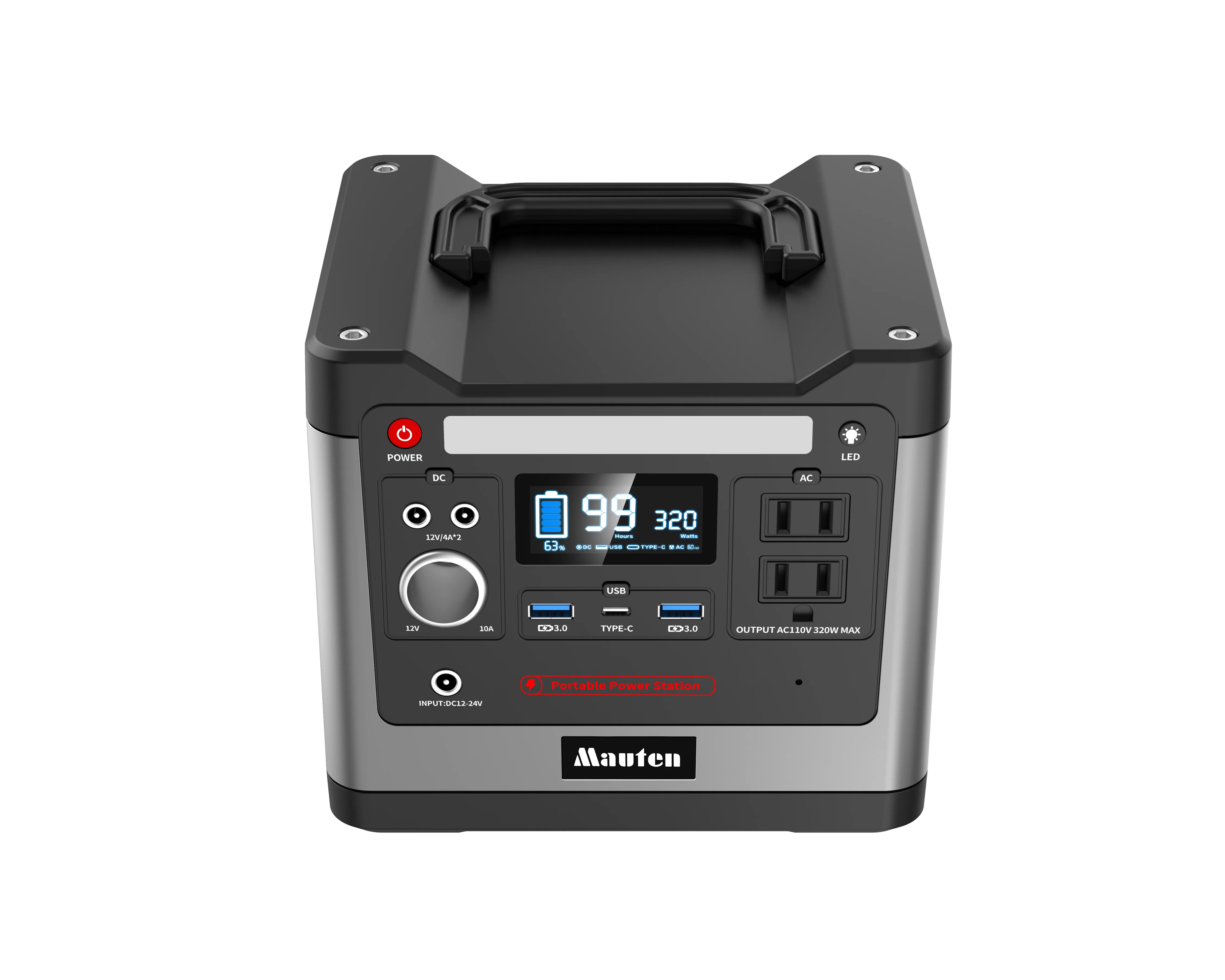 
320w Emergency Backup Power Supply 110v 220v 307WH 96000mAh portable power station 