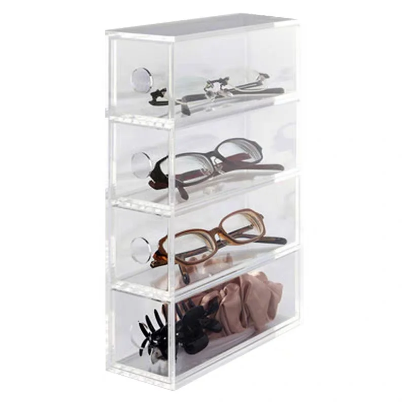 Transparent visual optical glasses display box high-end sunglasses display