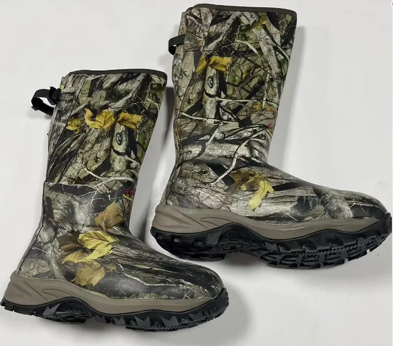 neoprene rubber boots  Long Waterproof Breathable Fishing Boots Neoprene Rubber Farm Yard Garden Chore Muck Boots