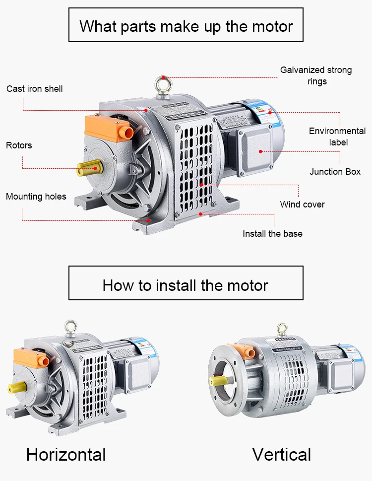 YCT speed changing electromagnetic industrial clutch motor