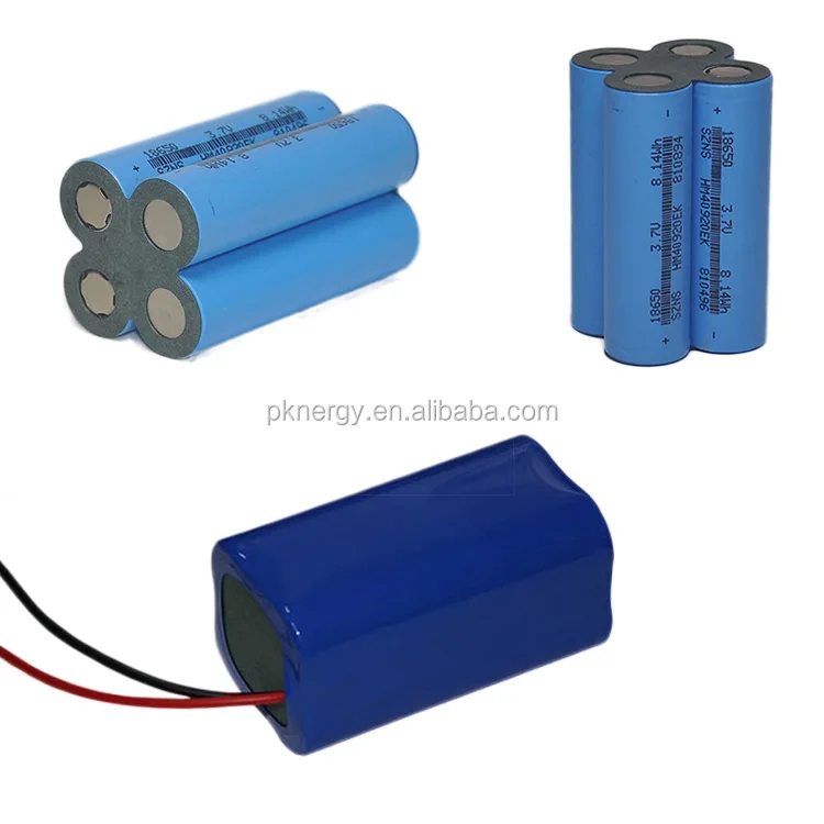 Factory 18650 2S 1P lithium ion battery 18650 7.4v 1300mah 2200mah li ion battery pack