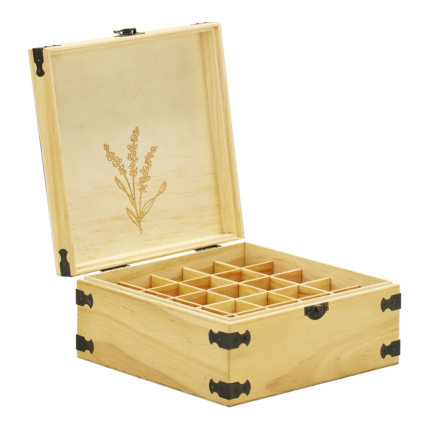 Wooden Aromatherapy Essential Oil Carrying Case, Essential Oil Organizer Storage Box for Travel and Presentations Gift Box