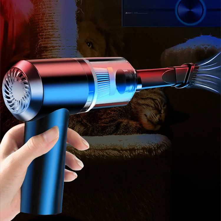 Factory Top Seller Home Automotive Dry & Wet Dust Remover Mini 120W Wireless Car Vacuum Cleaner