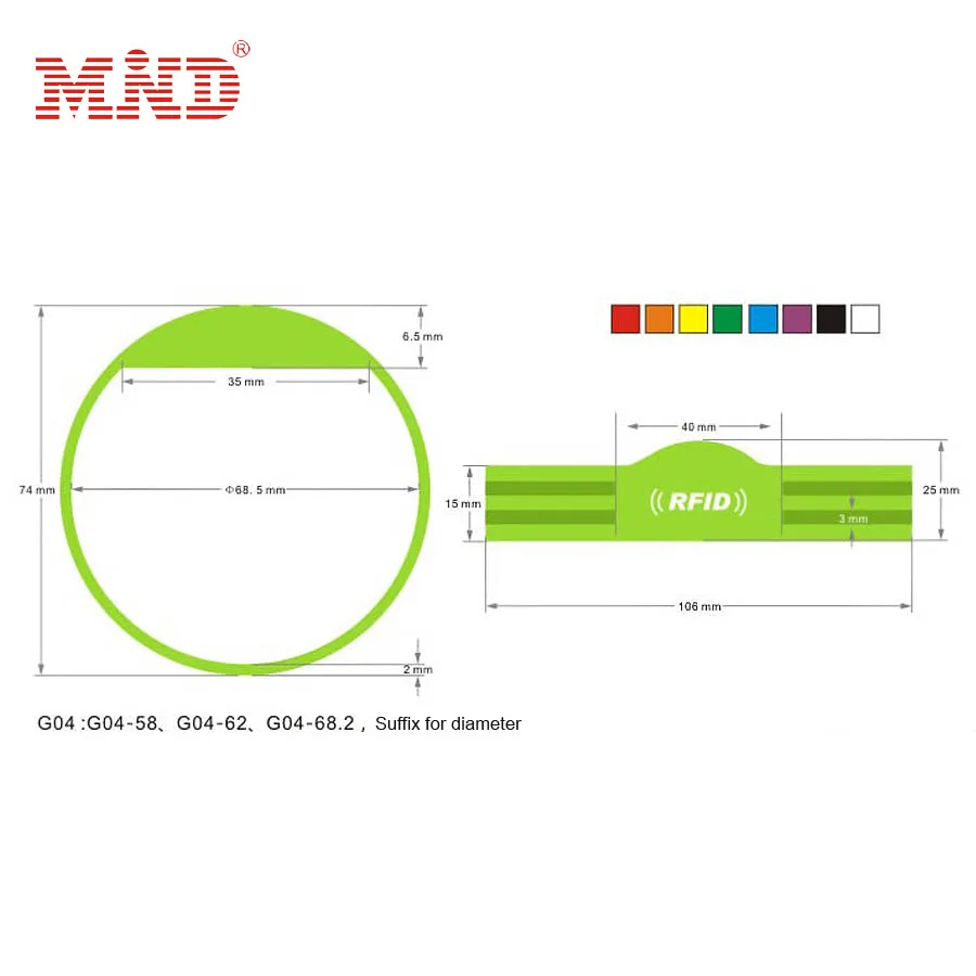 Stock nfc silicone sports wristbands rfid silicone rubber bracelets