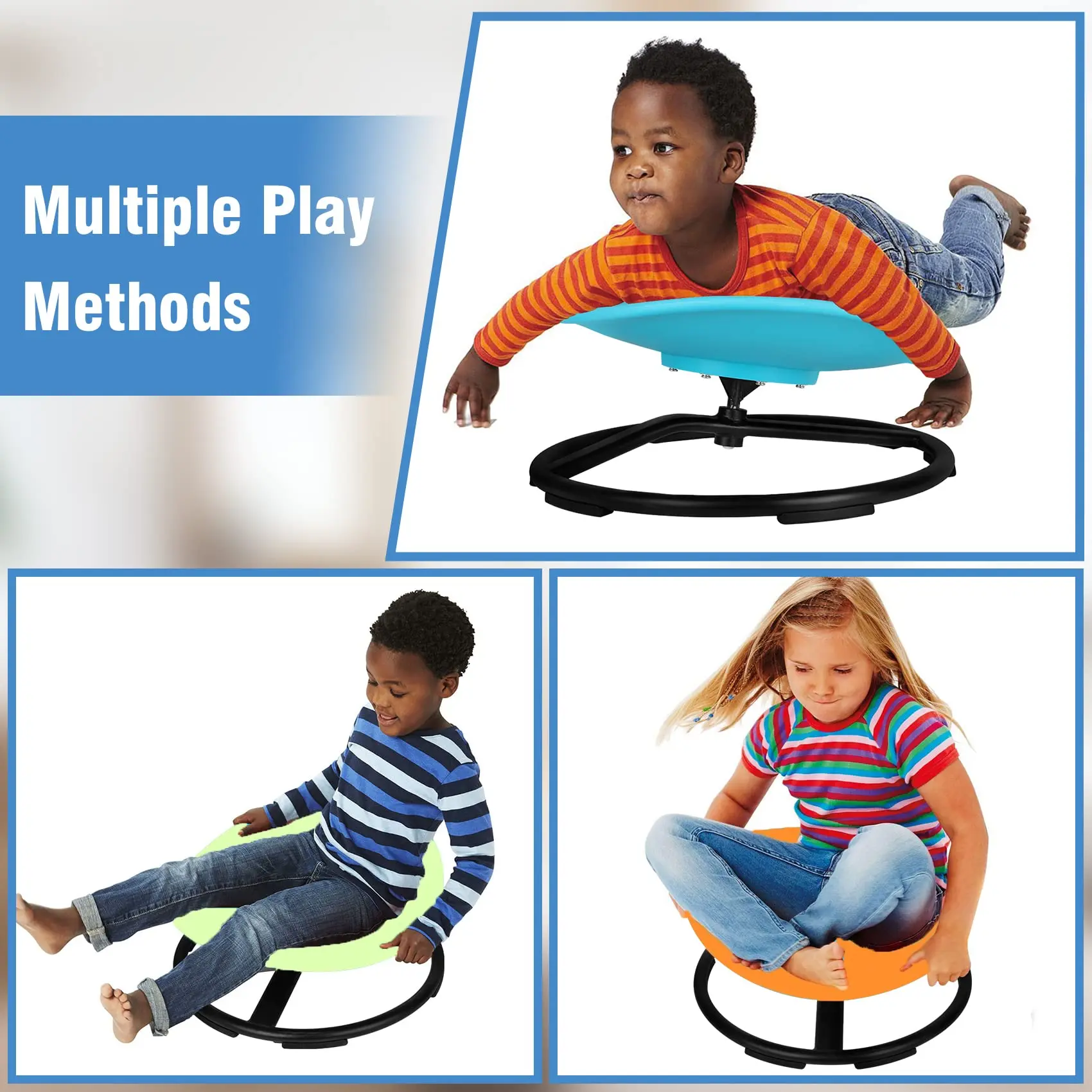 Autism Kids Swivel Chair Kids Spinning Chair Sensory Training Equipment Kids Sensory Toy,Carousel Spin Sensory Chair for Toddler