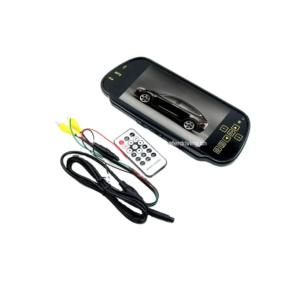 LCD TV display screen and MP5  Universal Headrest Kit Mirror Monitor Seat Back Screen TV Monitor for All Cars