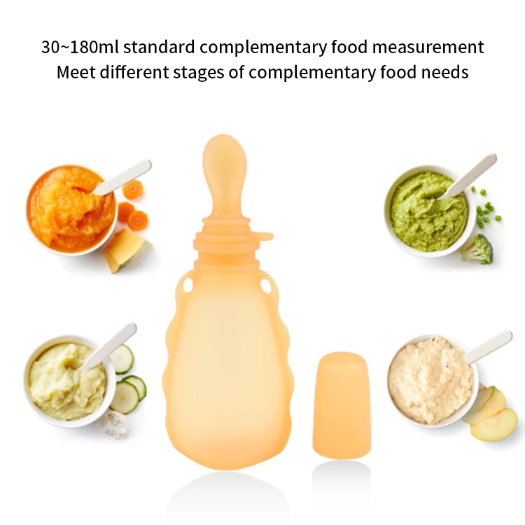 Squeeze For Toddlers Holder Bag Storage Silicone Juice Baby Snack Container Reusable Food Feeding Pouches Bag