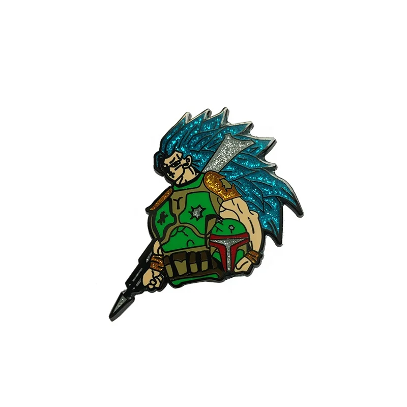 Custom Wedding Souvenirs purple glitter Hard Enamel Pin Badges