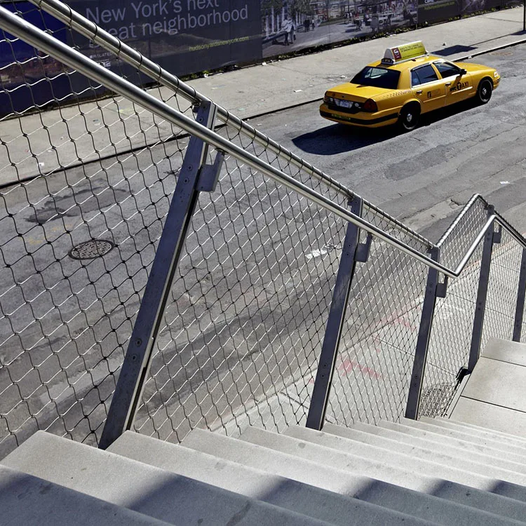 Balustrade SS Rope Mesh Build Guardrail Inox Wire Rope Mesh Metal Partition Stainless Steel Cable Net