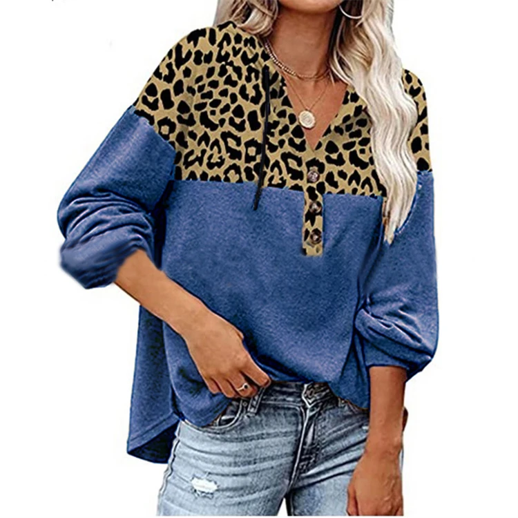 C251 New 2022 High Quality Plus Size Leopard Print Shirt Yarn Winter Sweaters