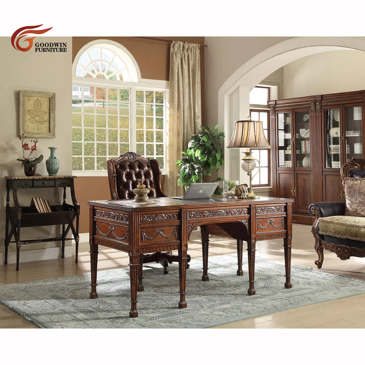 Goodwin Latest Design Factory Price Classic Style Study Room decoration Study Room Chair Study Room Desk GGM394