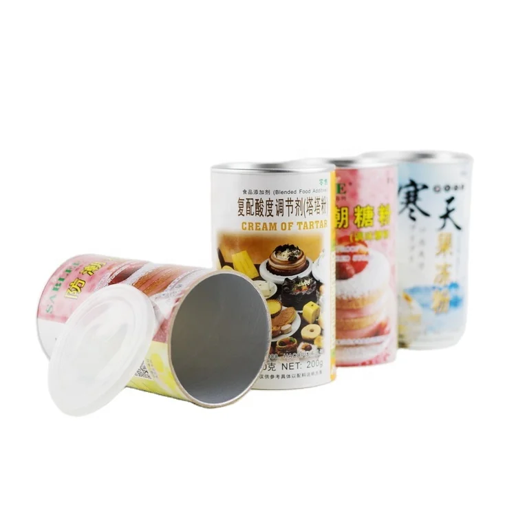 Небольшой дизайн пищевых продуктов для домашних животных/шоколада/порошок маття/чай/герметичный контейнер закусок бумажный и напитков цилиндр